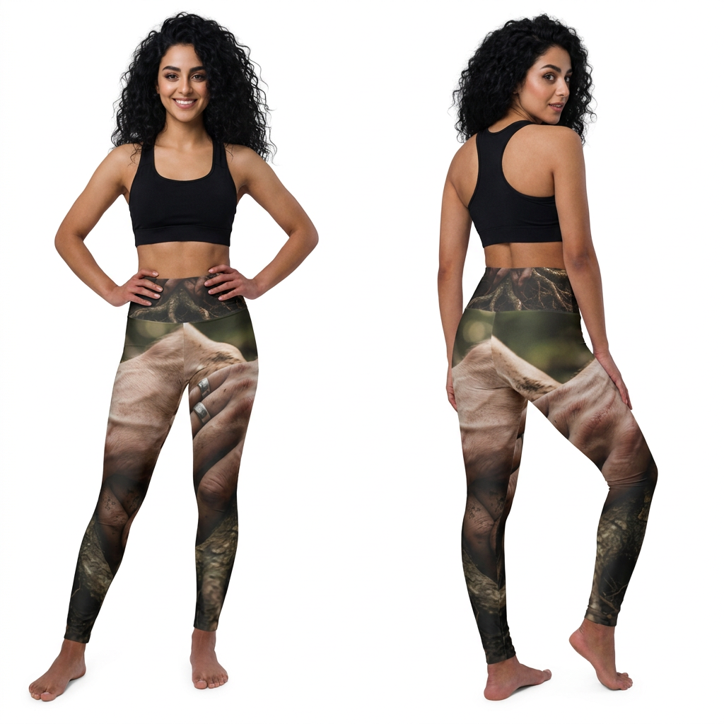 Forest Roots High Waisted Yoga Leggings