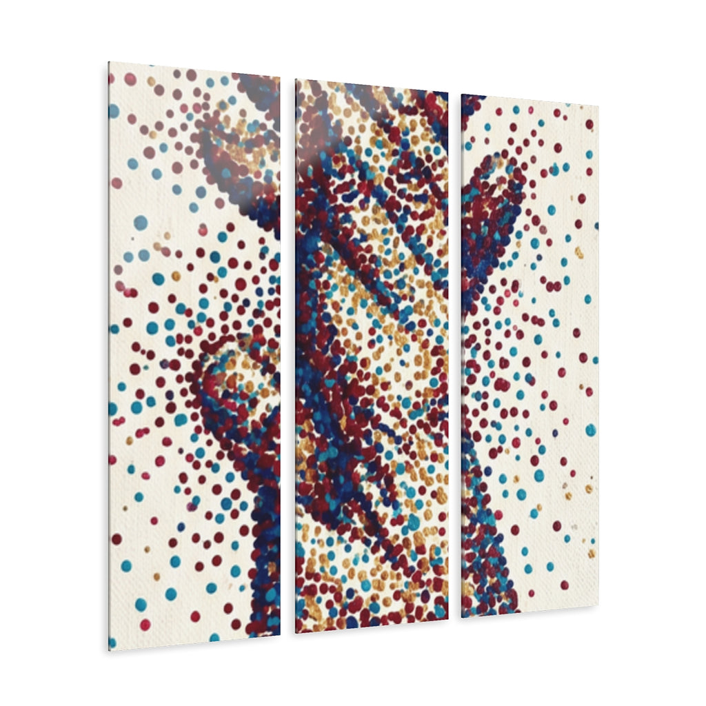 Acrylic Prints - Interlocking Hands Pointillist Art —... |...