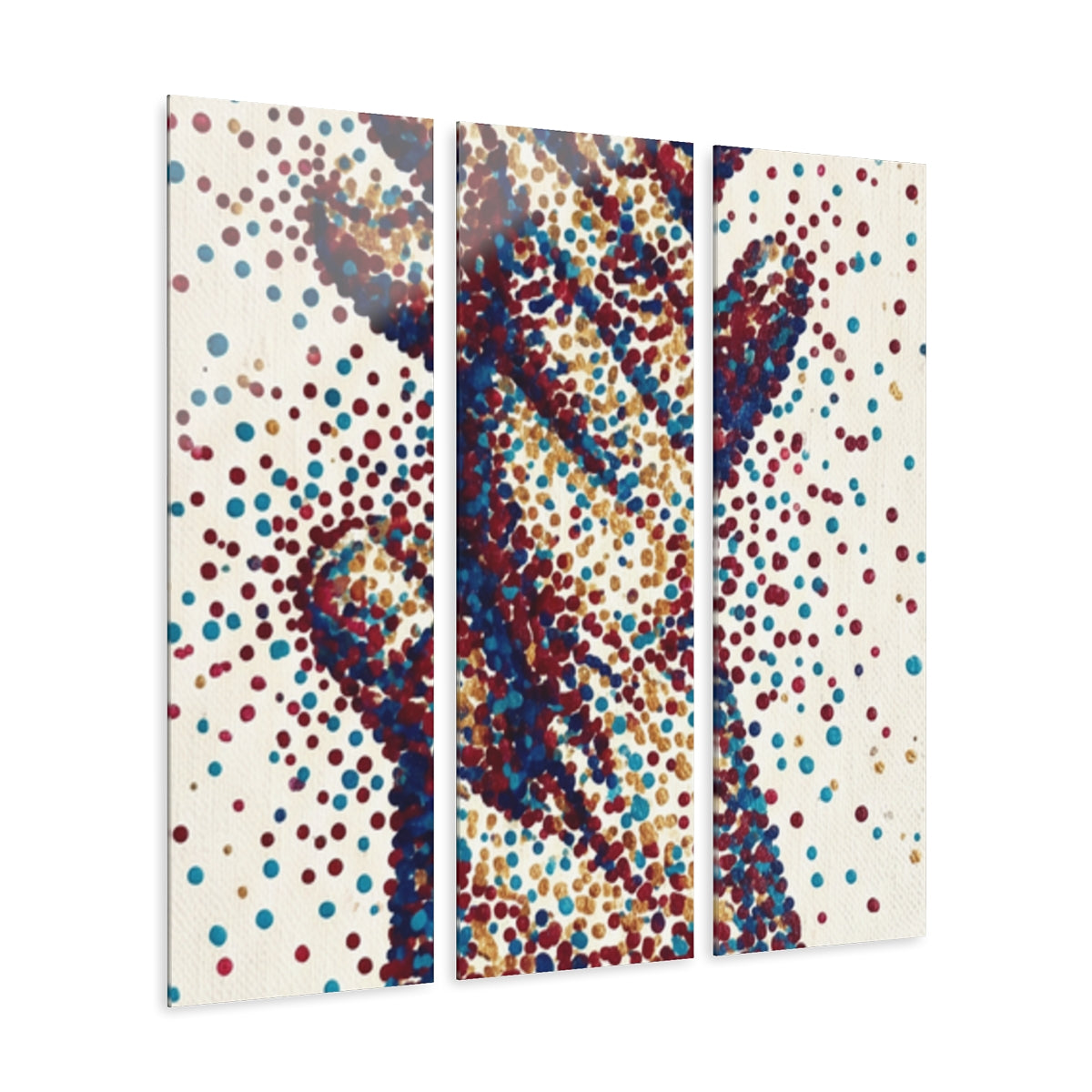 Acrylic Prints - Interlocking Hands Pointillist Art —... |...