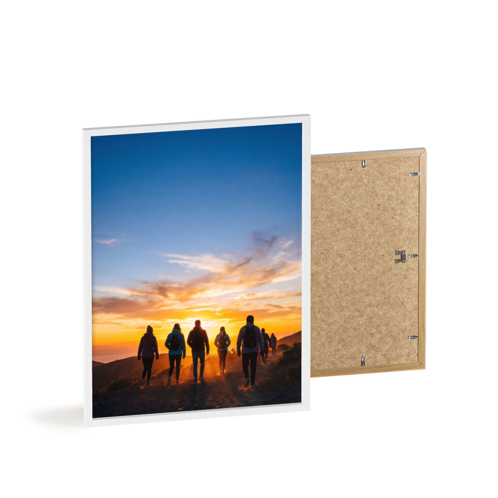 Posters with Wooden Frame - Sunrise Journey