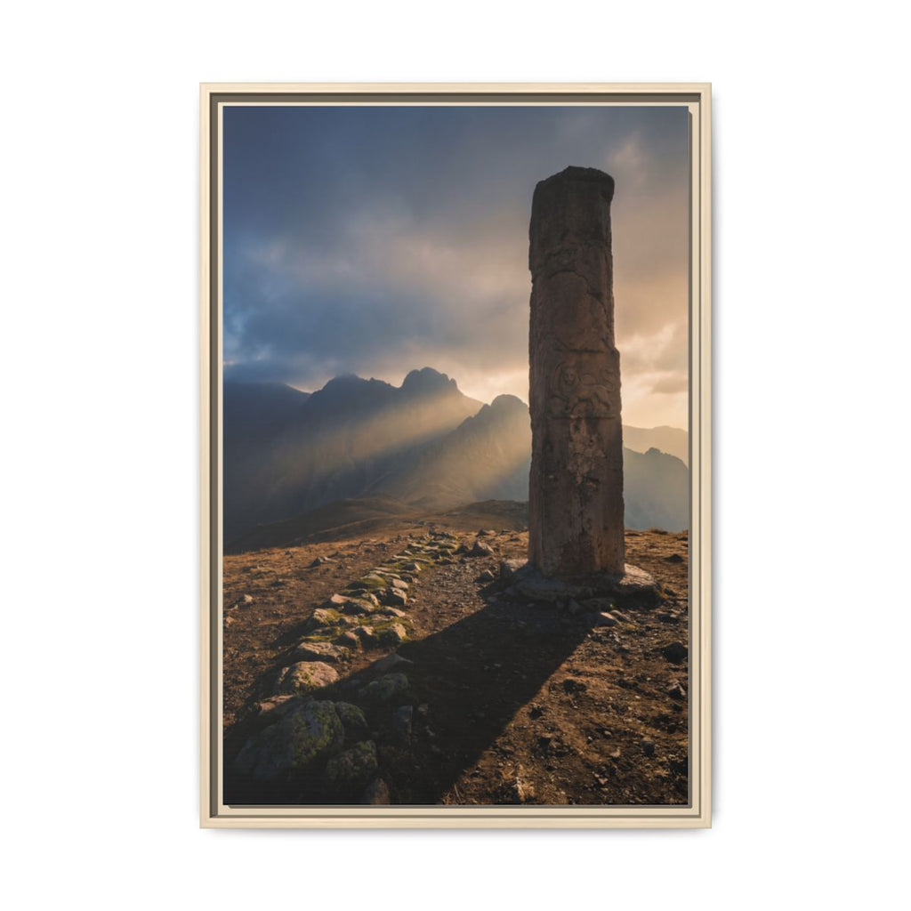 Framed Matte Canvas - Sun Peak