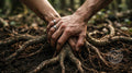 Digital Art Download Hands and Roots Forest Art