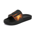 Chanclas pala de mujer con arte de paisaje urbano