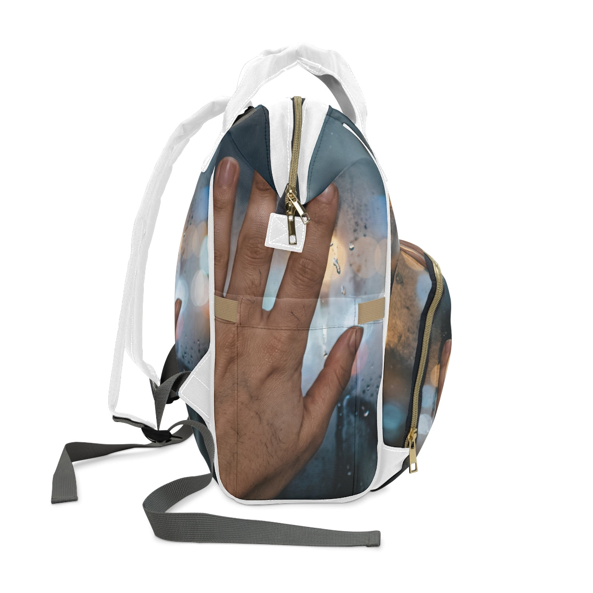 Rainy City Window Diaper Backpack