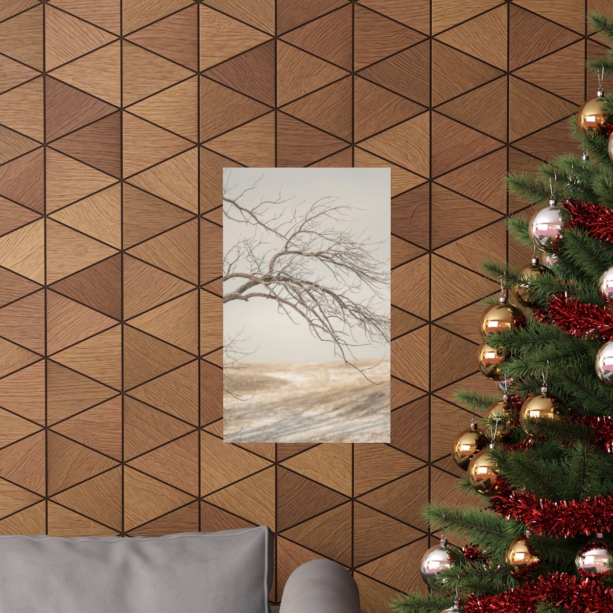 Matte Vertical Posters - Winter Branch Solitude Landscape......