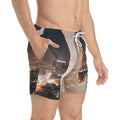 Swim Trunks - Midnight City Skyline | Echovira Gallery
