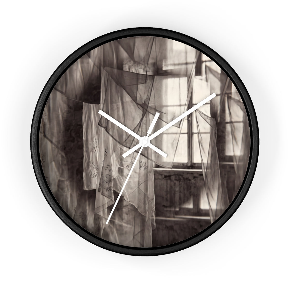 Wall Clock - Spectral Veils | Echovira Gallery