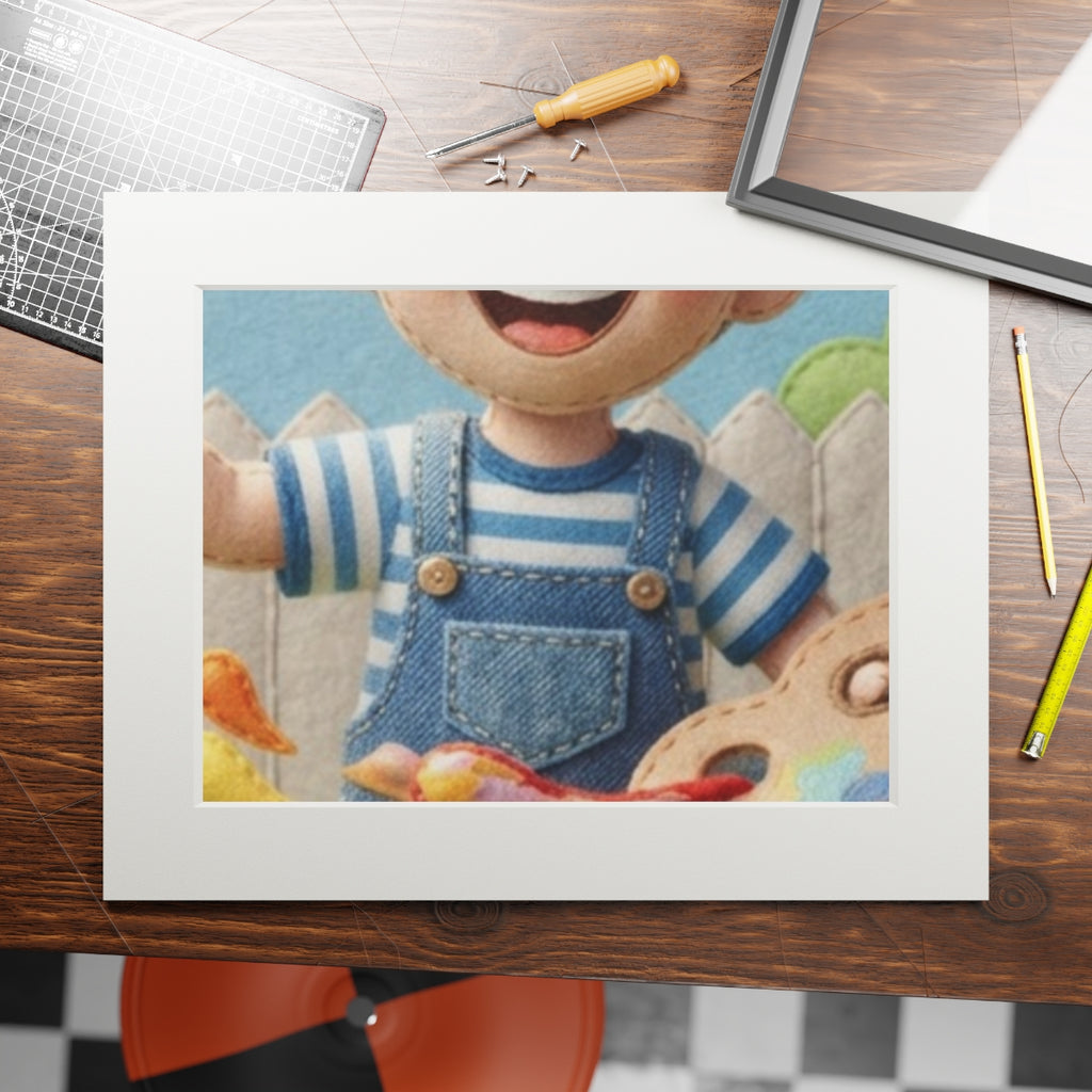 Fine Art Print Passepartout - Little Painter — Landscape......