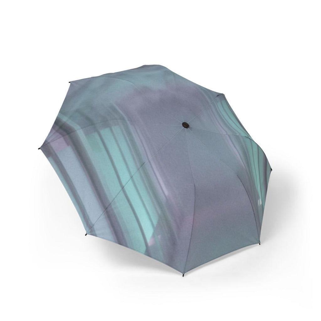 Semi-Automatic Foldable Umbrella - Liminal Corridor Fog Art...