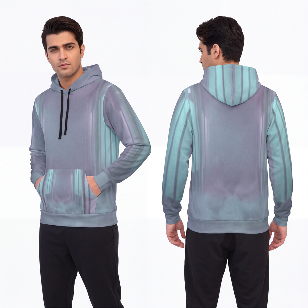 Men's Athletic Hoodie - Liminal Fog Office | Echovira...