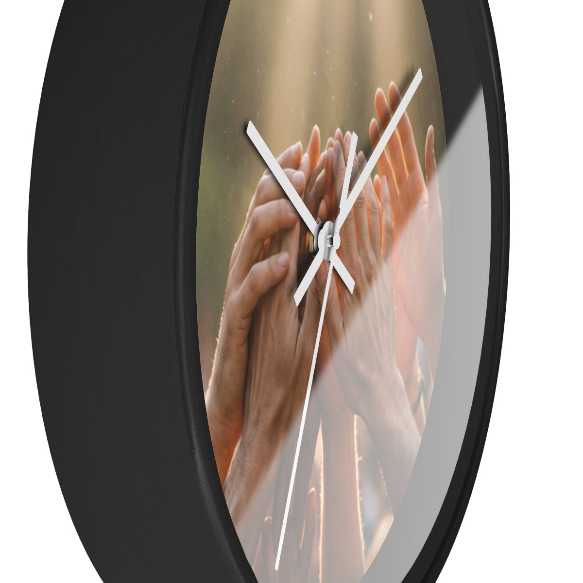 Wall Clock - Golden Rays of Unity Wall Art | Echovira...