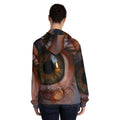 Women's Full-Zip Hoodie - Amber Iris Reflection Fine Art......