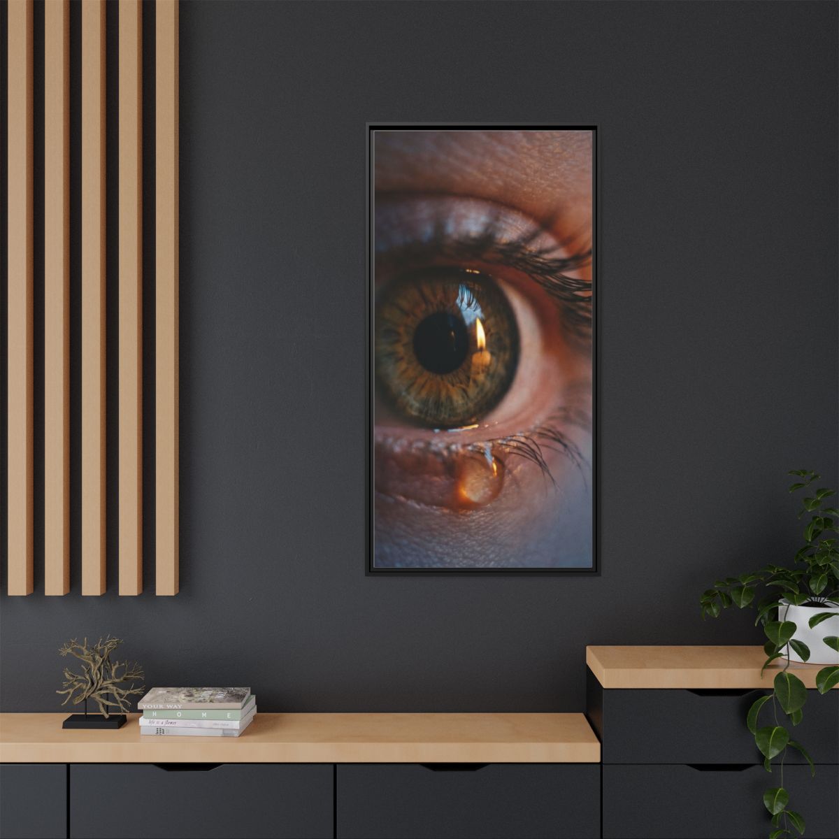 Framed Matte Canvas - Mystic Eye — Black / 1.25"