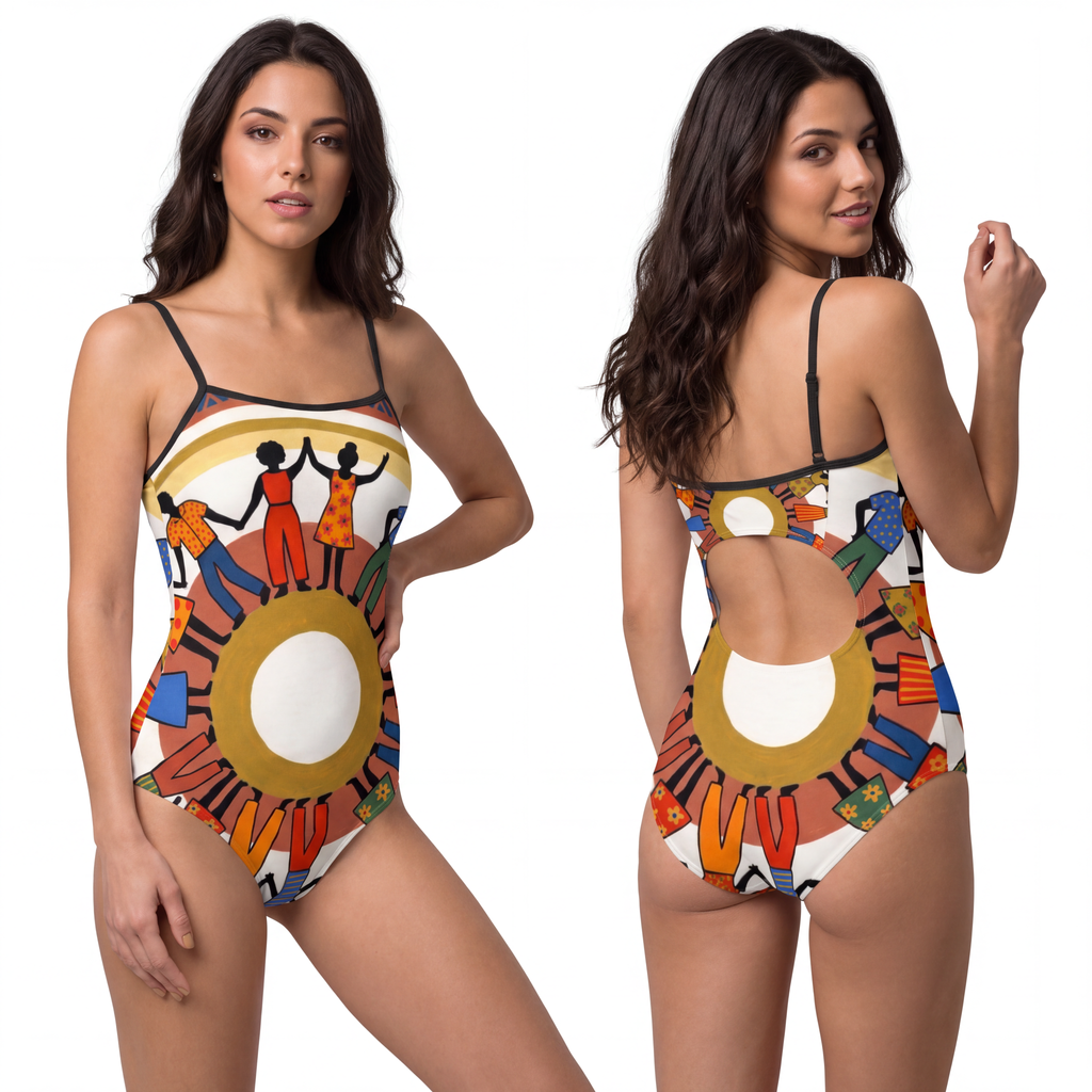 Women's One-Piece Swimsuit - Unity Mandala | Echovira...