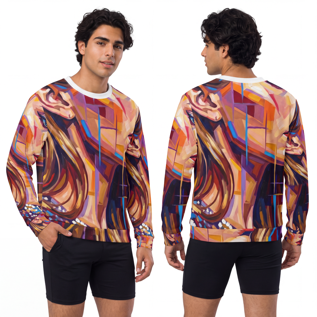 Men's Lightweight Sweatshirt - Shattered Elegance | Echovira...