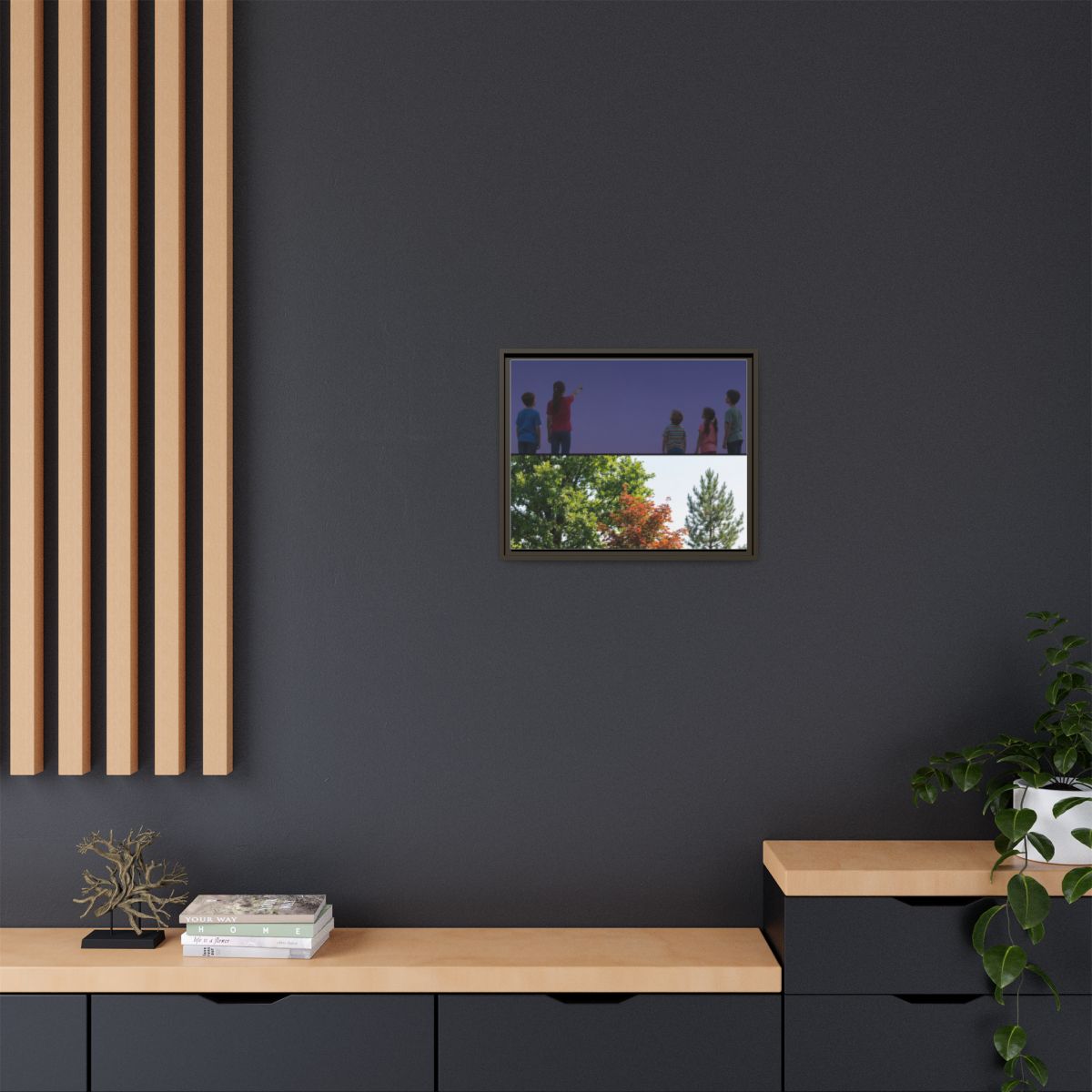 Framed Matte Canvas - Wilderness Gallery — Espresso / 1.25"