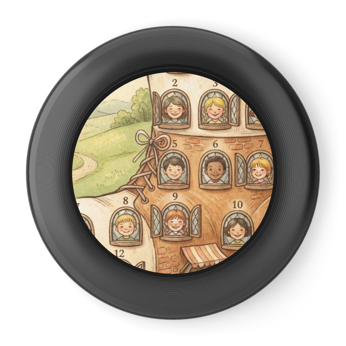 Wham-O Frisbee - Fairytale Shoe House Storybook Illustration...