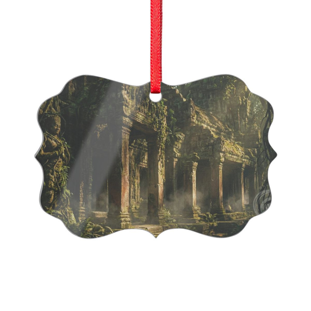 Acrylic Ornament - Ancient Temple Vista | Echovira Gallery