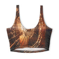 Polyester Sports Bra - Shattered Amber Light | Echovira...