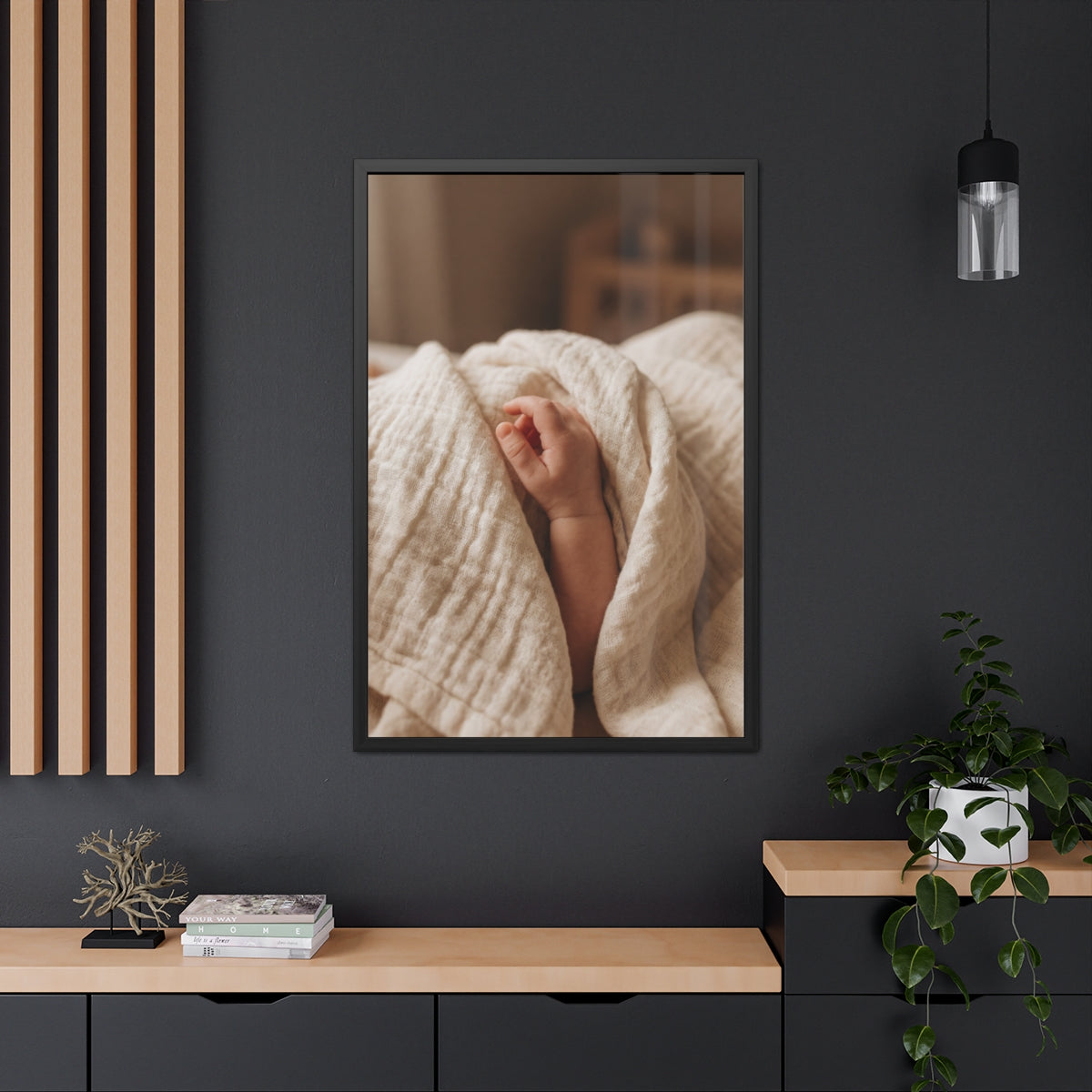 Framed Poster Wall Art - Boho Nursery — Portrait