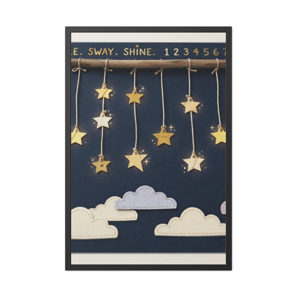Framed Poster - Twinkle Star Mobile — Portrait (8×12, 9×11...