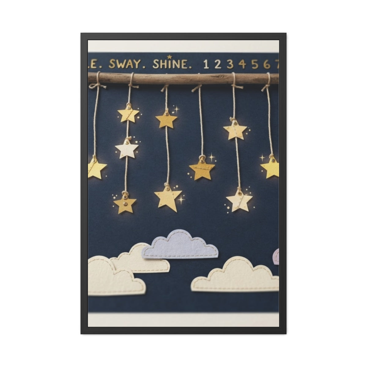 Framed Poster - Twinkle Star Mobile — Portrait (8×12, 9×11...