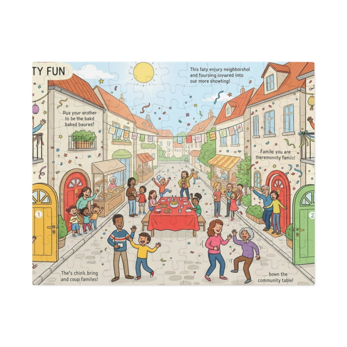 Jigsaw Puzzle with Tin - Street Party Fun Storybook... |...