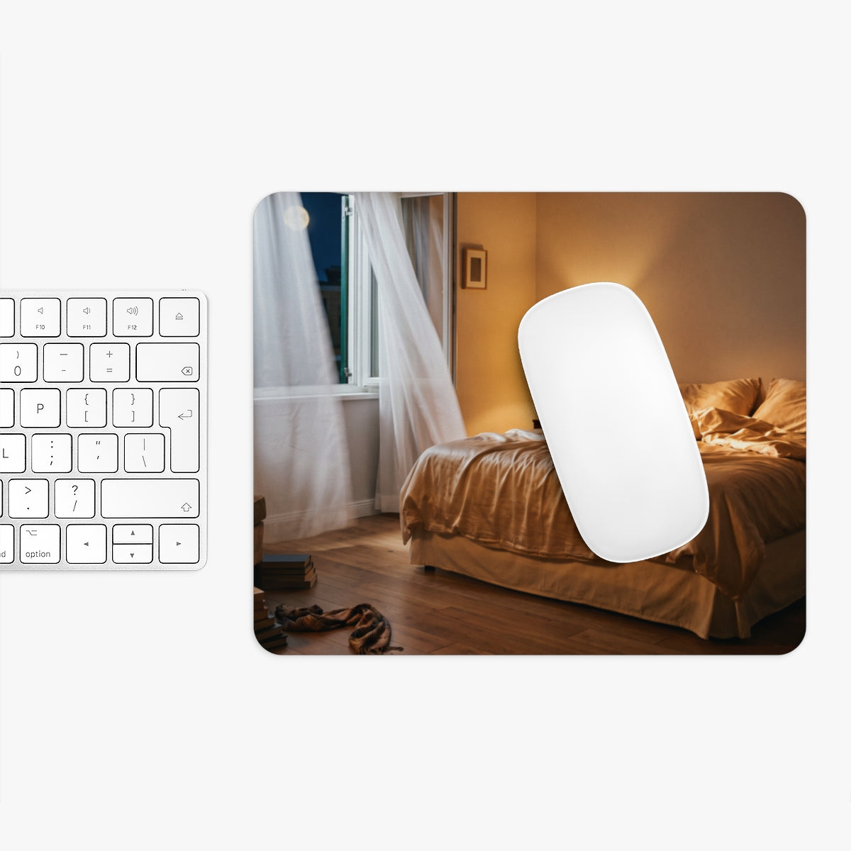 Mouse Pad - Midnight Cozy Bedroom | Echovira Gallery
