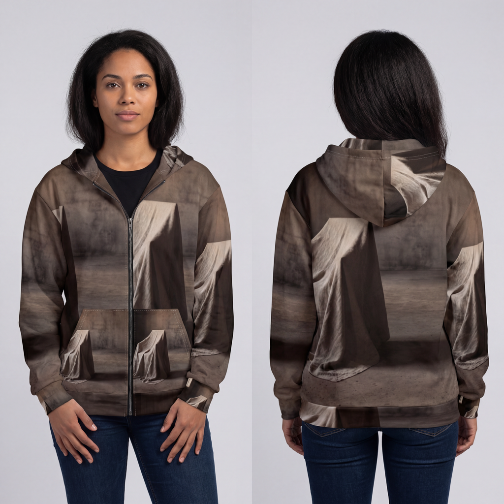 Unisex Zip Hoodie - Raw Aesthetic