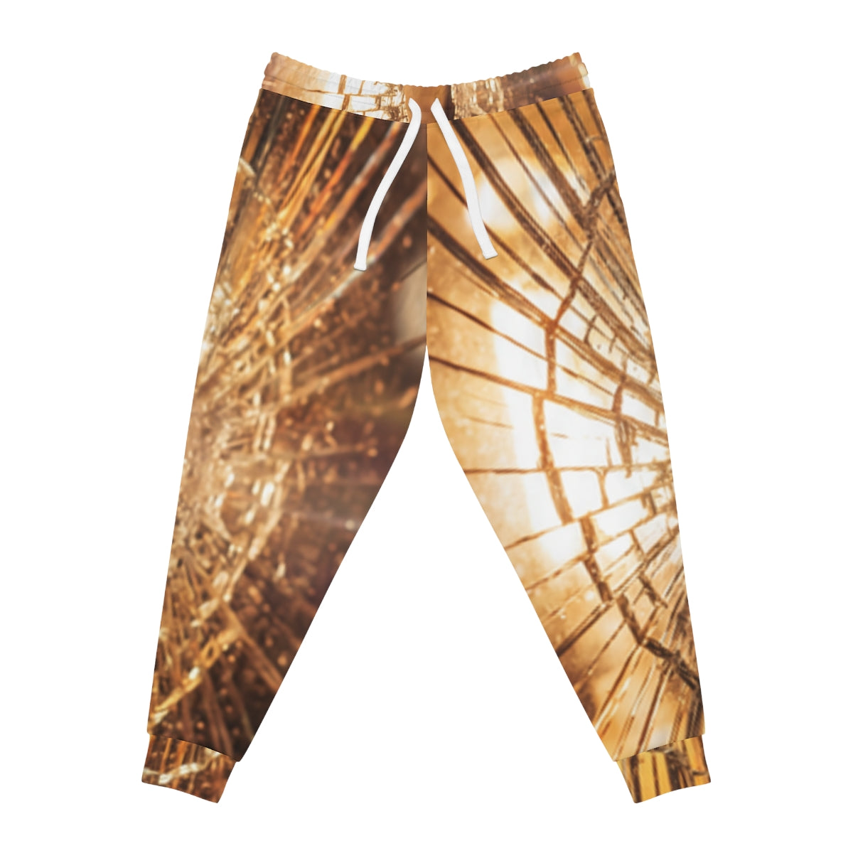 Men's Athletic Joggers - Shattered Gold Streetwear |...