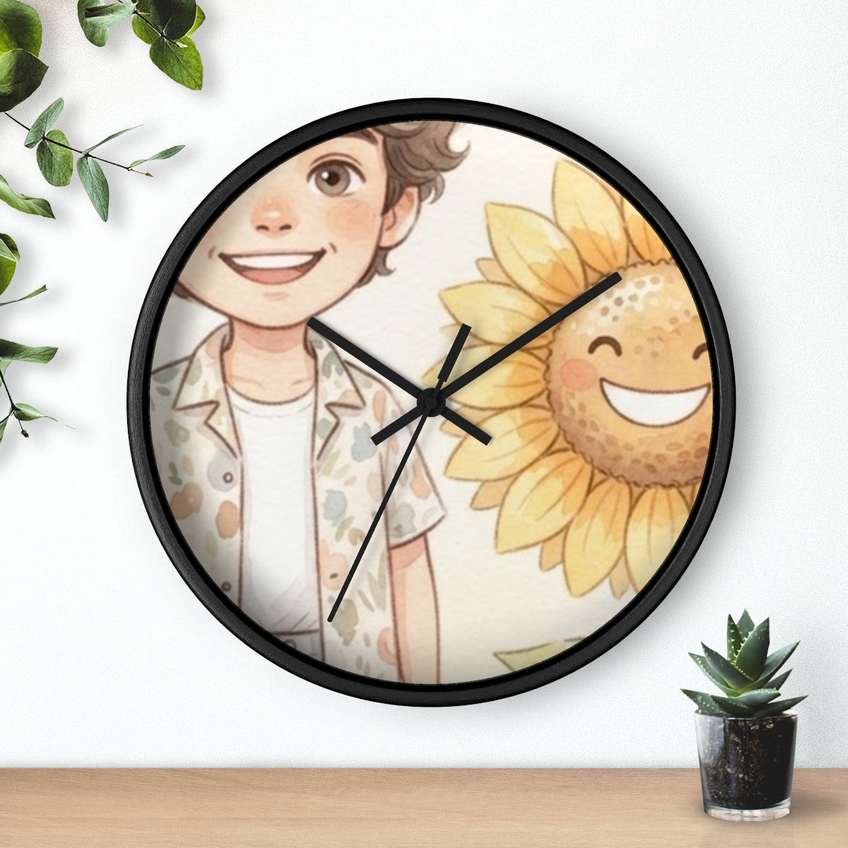 Wall Clock - Sunlit Garden Hours | Echovira Gallery
