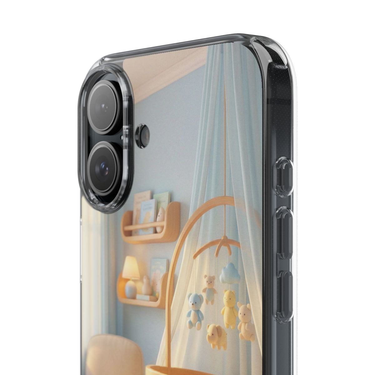 Clear Impact-Resistant Cases - Soft Blue Clear Phone Case...