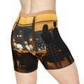Women's Biker Shorts - Midnight Library Club Cozy Dark... |...
