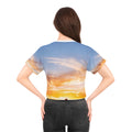 Crop Tee - Golden Hour Mountain | Echovira Gallery