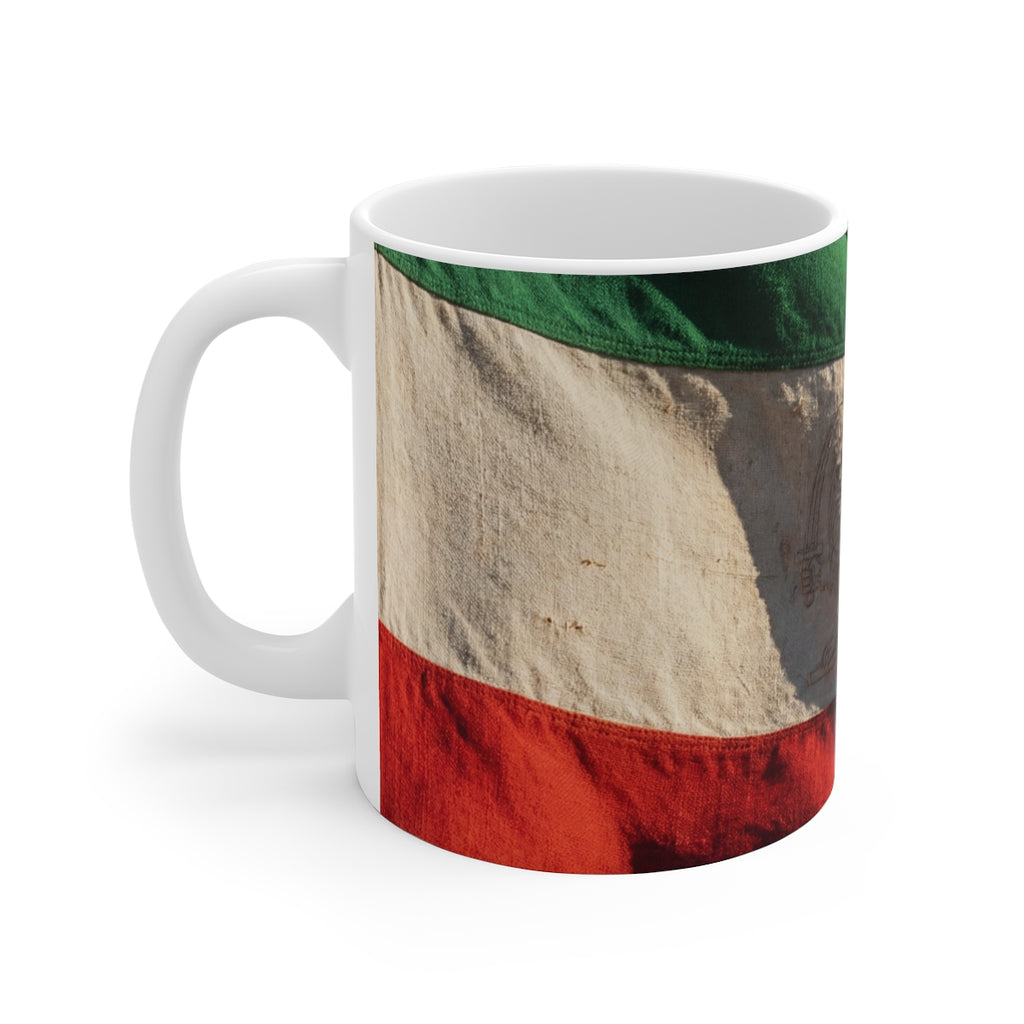 11oz White Mug - Vintage Persian Flag