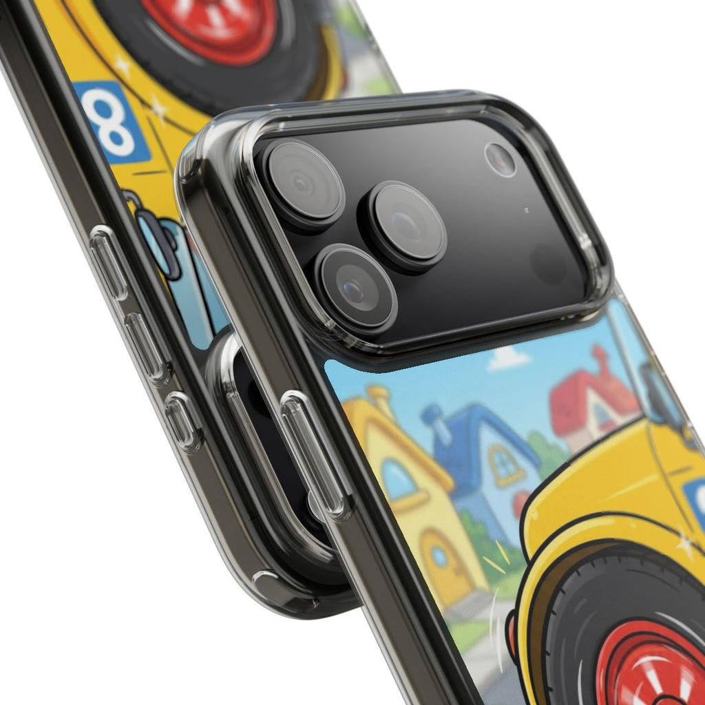 Clear Impact-Resistant Cases - Cartoon Bus | Echovira...
