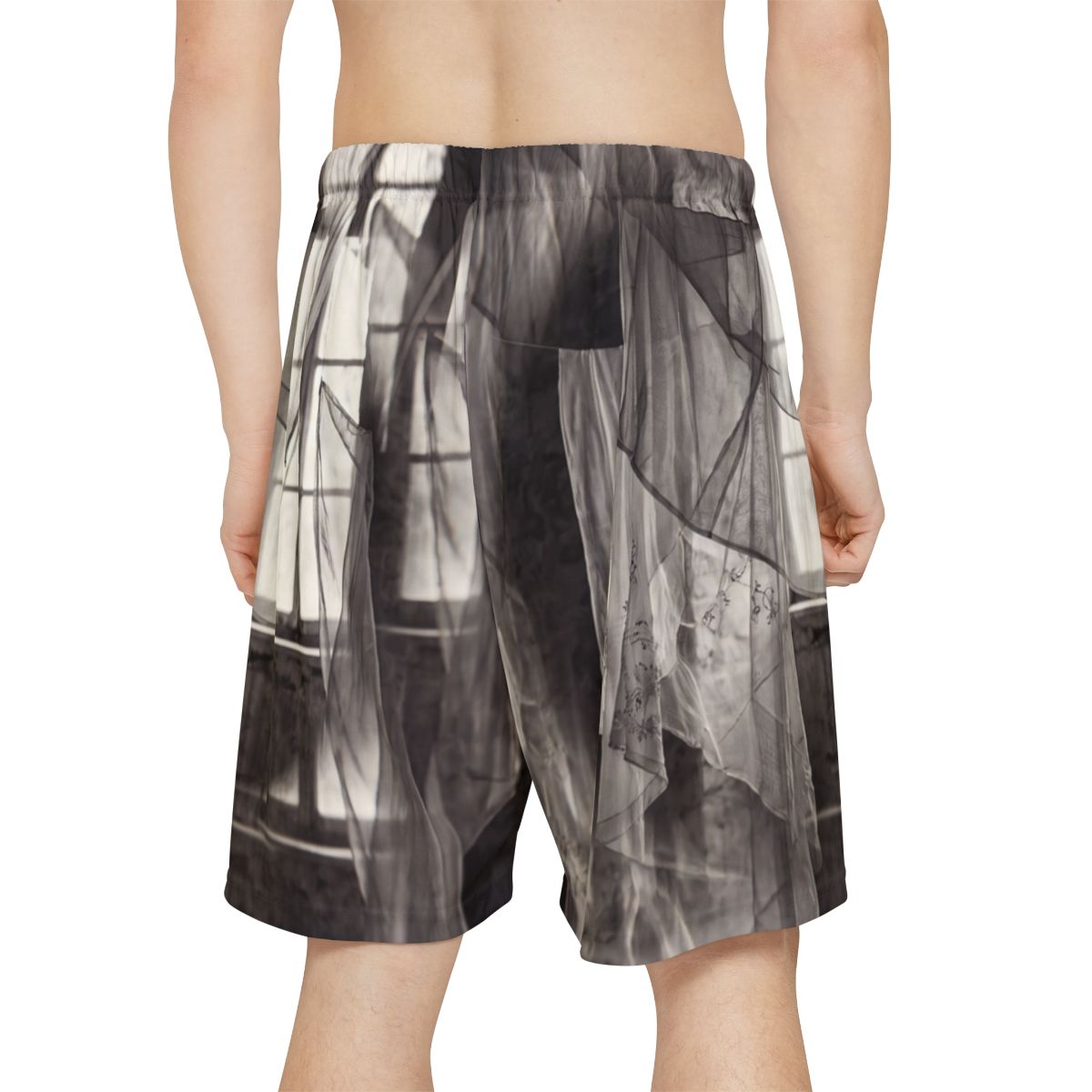 Men's Sports Shorts - Spectral Drapery | Echovira Gallery