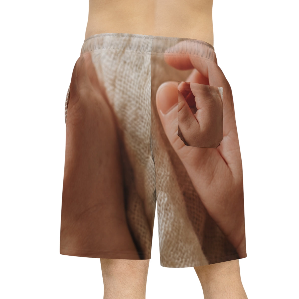 Men's Athletic Long Shorts - Cozy Cream Style | Echovira...