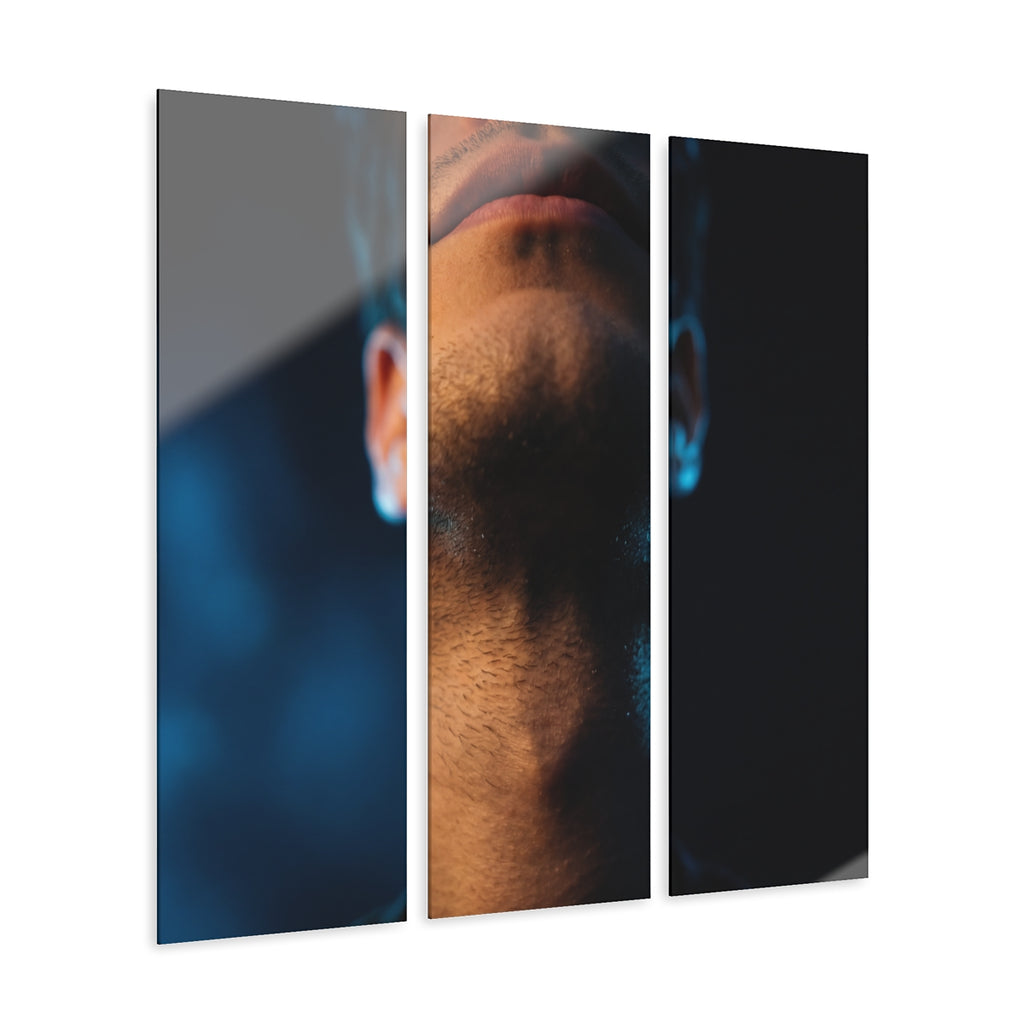 Acrylic Prints Triptych - Cyberpunk Flow — Portrait