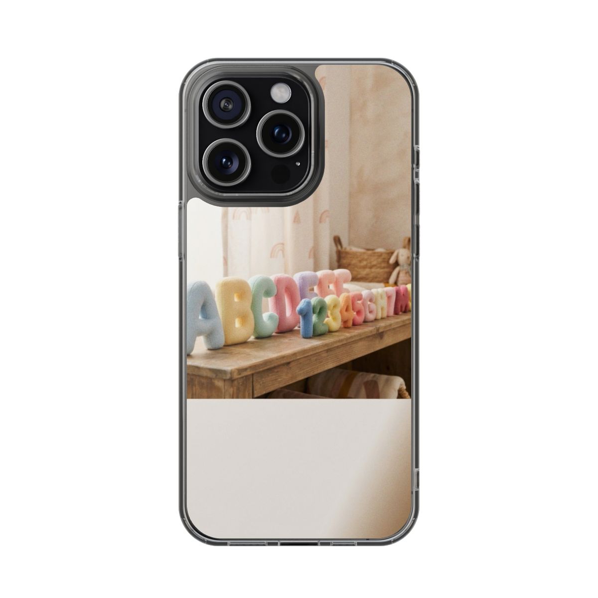Clear Impact-Resistant Case - Pastel ABCs | Echovira Gallery