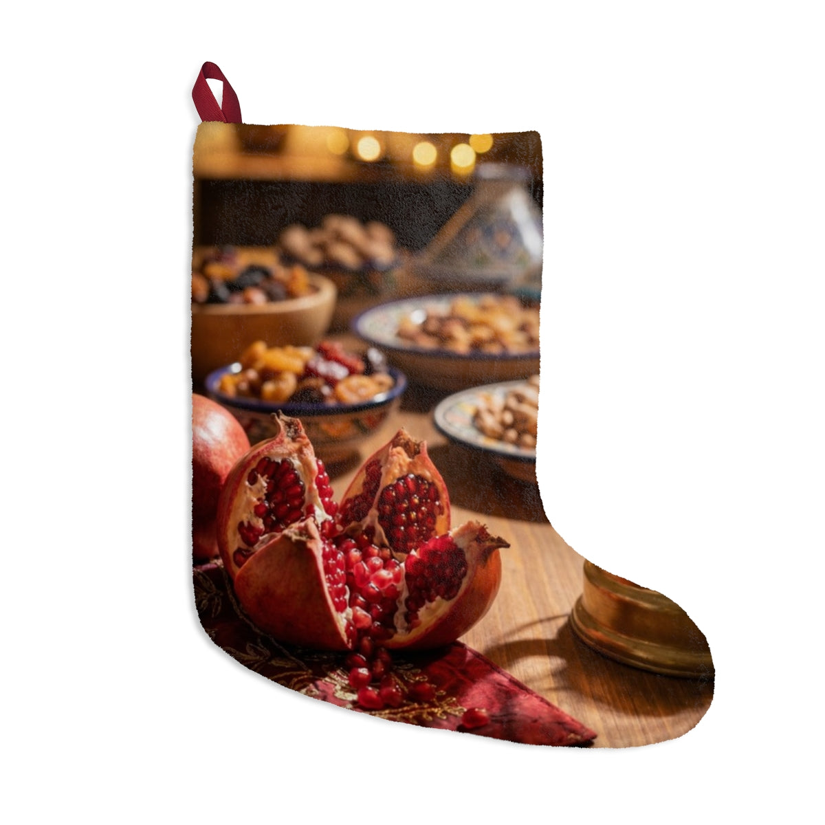 Christmas Stocking - Warm Lantern Harvest Still Life |...