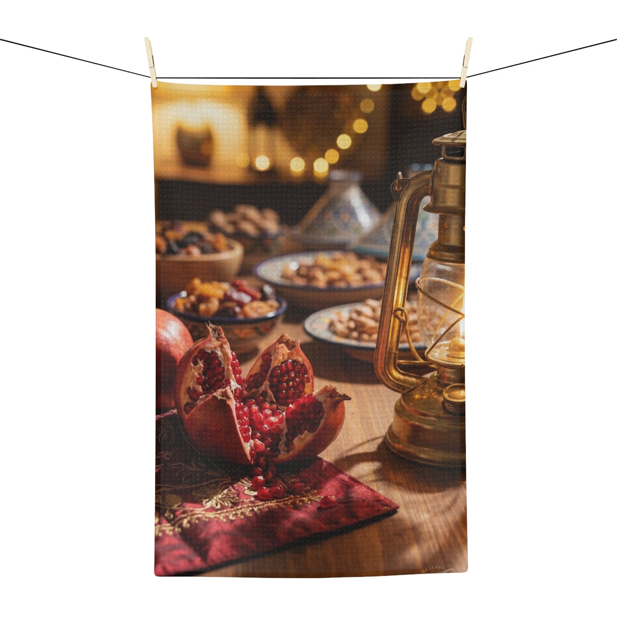 Microfiber Tea Towel - Warm Harvest Glow | Echovira Gallery