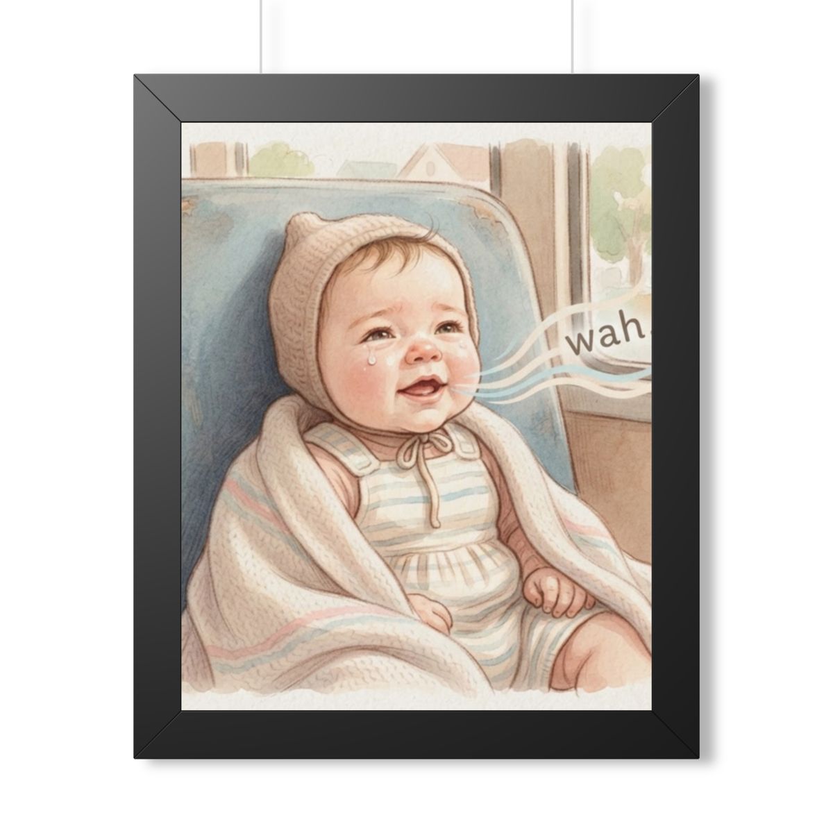 Framed Vertical Poster - Sweet Baby — Black (11×14, 12×16......