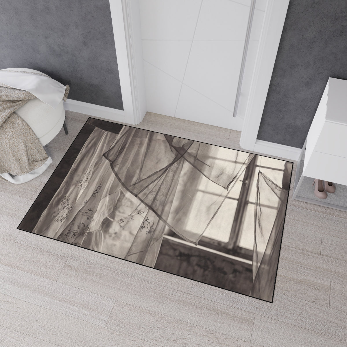 Heavy Duty Floor Mat - Spectral Veils | Echovira Gallery
