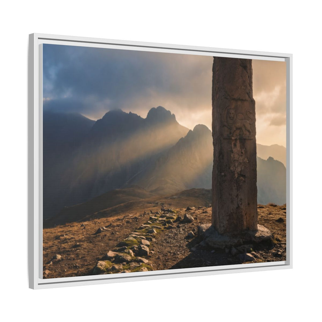 Framed Matte Canvas - Sun Peak