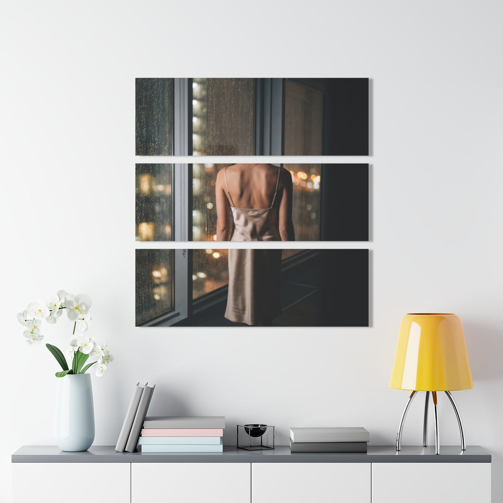 Triptych Acrylic Prints - Midnight Rain — Landscape