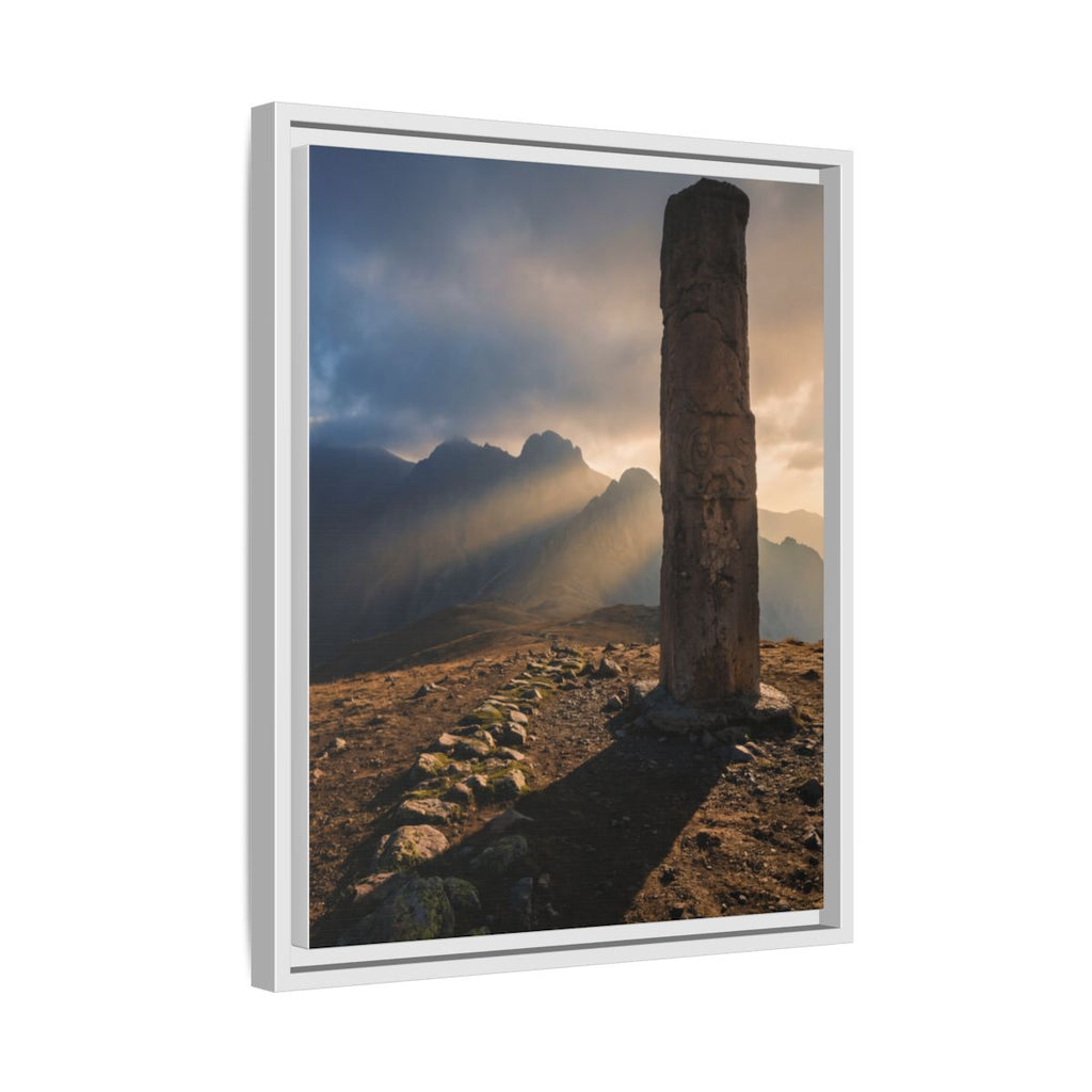 Framed Matte Canvas - Sun Peak