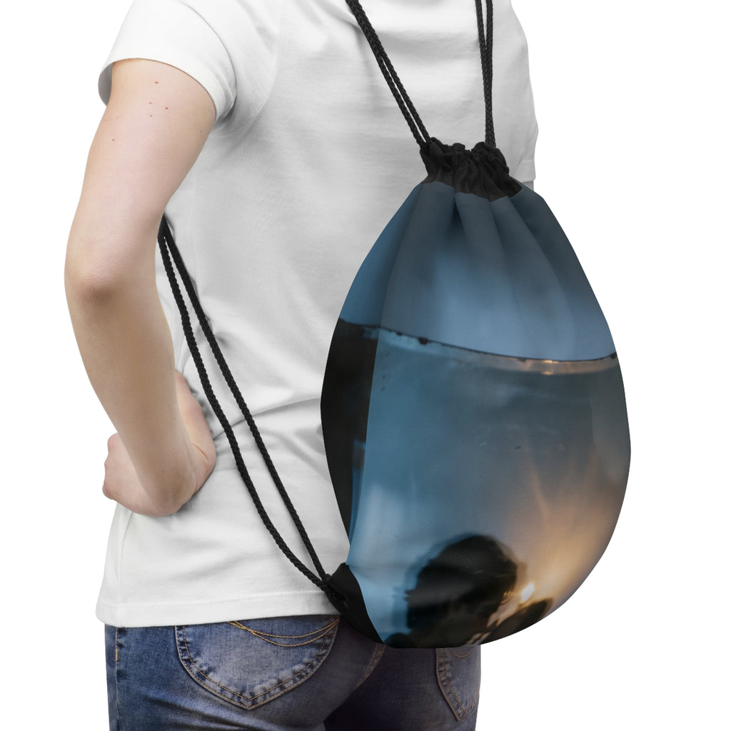 Midnight Shadows Drawstring Bag - Aesthetic Gym Pack |...