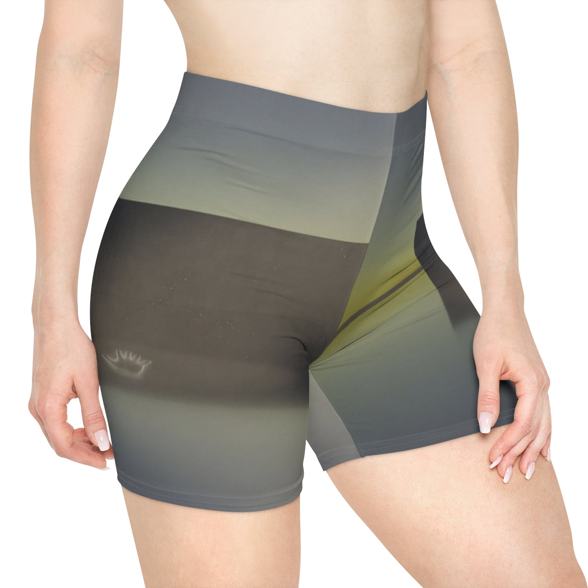 Women's Biker Shorts - Liminal Solitude Cycling Tights |...