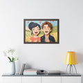 Framed Horizontal Poster - Harmony Horizon — Walnut (14×11...
